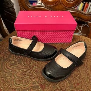 Kelly & Katie Francis Black Mary Jane Flat - Toddler Girl’s Shoes Size 13M